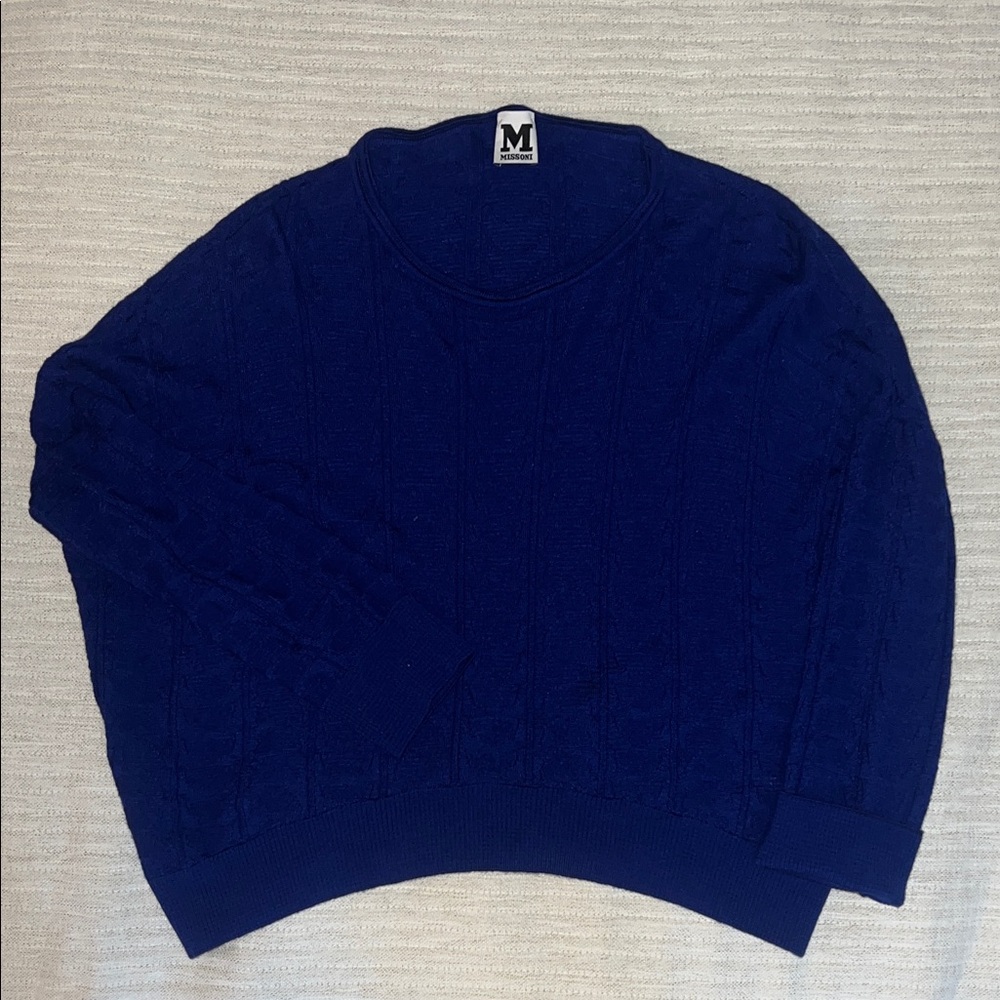 Missoni Deep Blue light Crewneck Sweater
